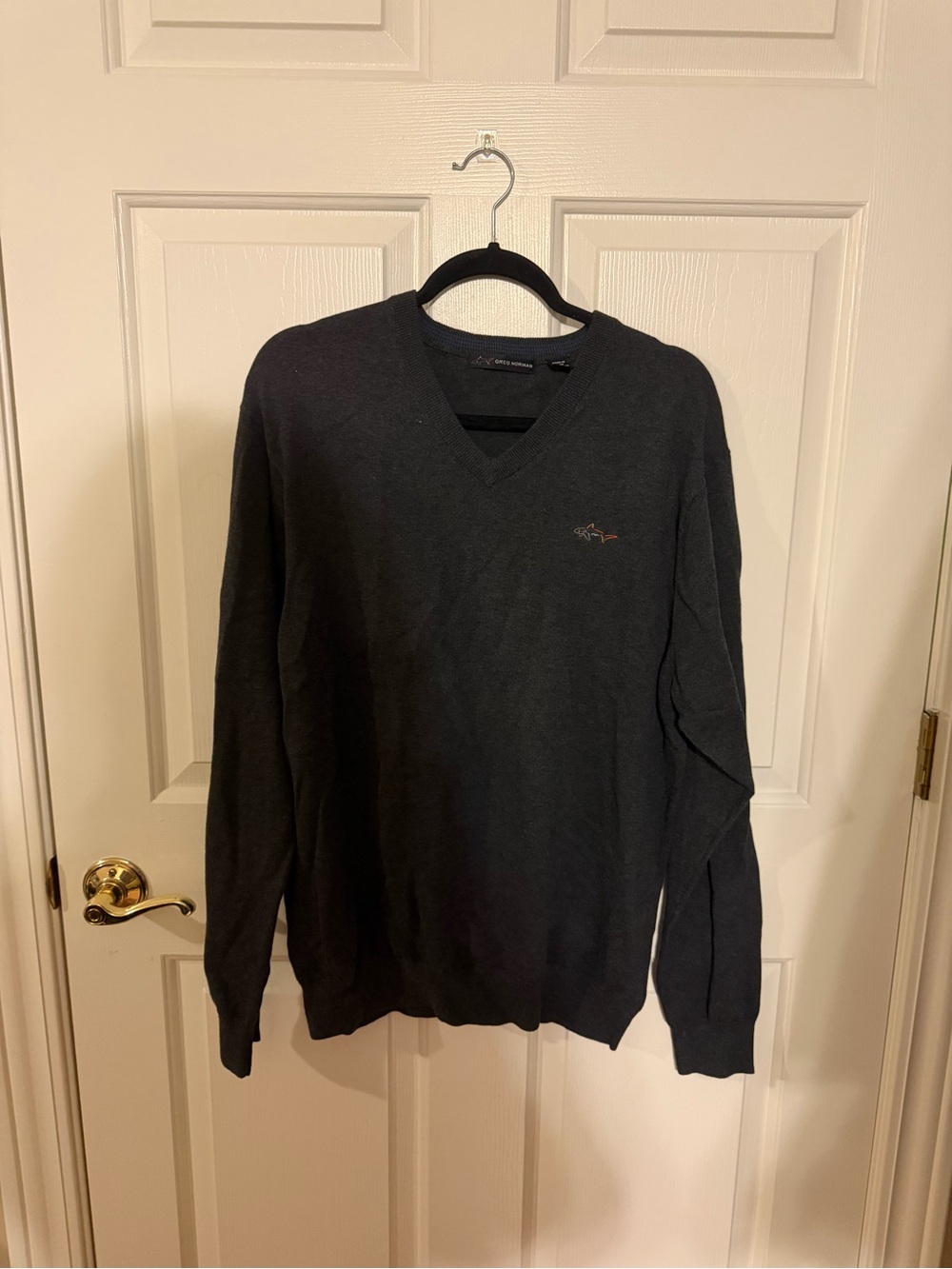 Greg Norman Collection Black V-Neck Sweater